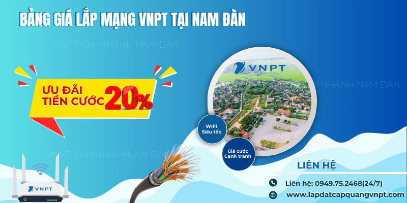 Bảng giá lắp mạng VNPT Nam Đàn Bảng giá lắp mạng VNPT Nam Đàn