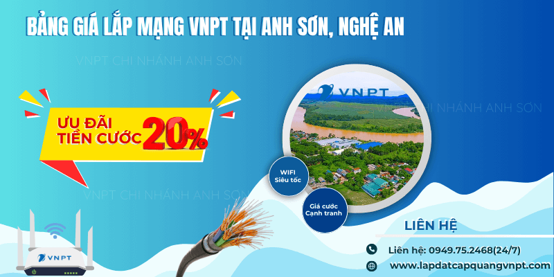 Lắp mạng VNPT Anh Sơn giá rẻ Lắp mạng VNPT Anh Sơn giá rẻ