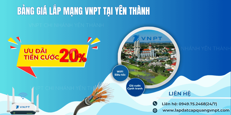 Lắp mạng VNPT tại Yên Thành Lắp mạng VNPT tại Yên Thành