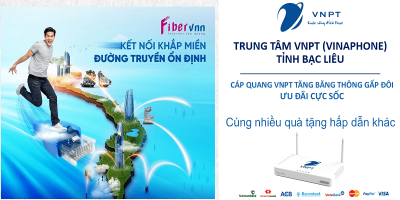 lắp mạng cáp quang VNPT tỉnh Bạc Liêu