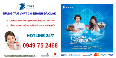 lắp mạng cáp quang VNPT Đắk Lắk