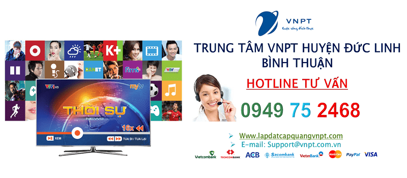 lắp mạng cáp quang VNPT Huyện Đức Linh, tỉnh Bình Thuận