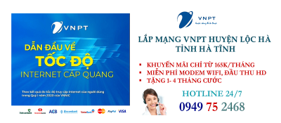 lắp mạng cáp quang VNPT Huyện Lộc Hà, tỉnh Hà Tĩnh