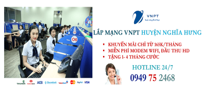 lắp mạng VNPT cáp quang tại Huyện Trực Ninh, tỉnh Nam Định