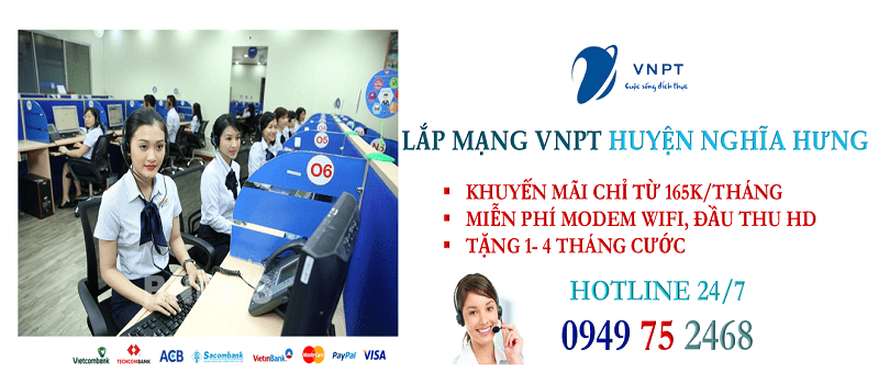 lắp mạng VNPT cáp quang tại Huyện Trực Ninh, tỉnh Nam Định