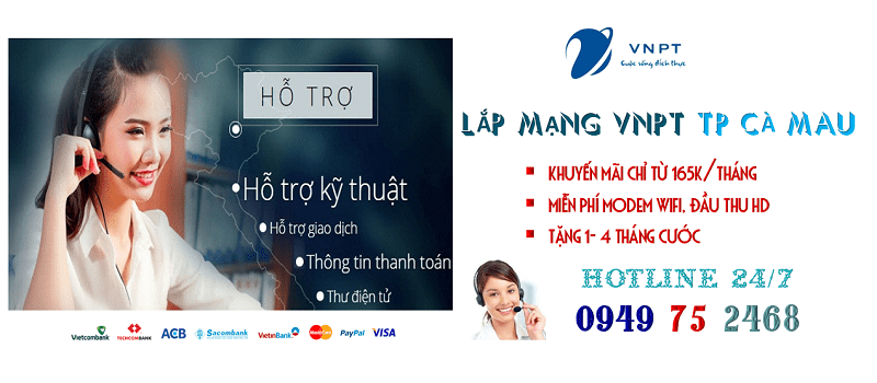 lắp mạng cáp quang VNPT tại TP Cà Mau