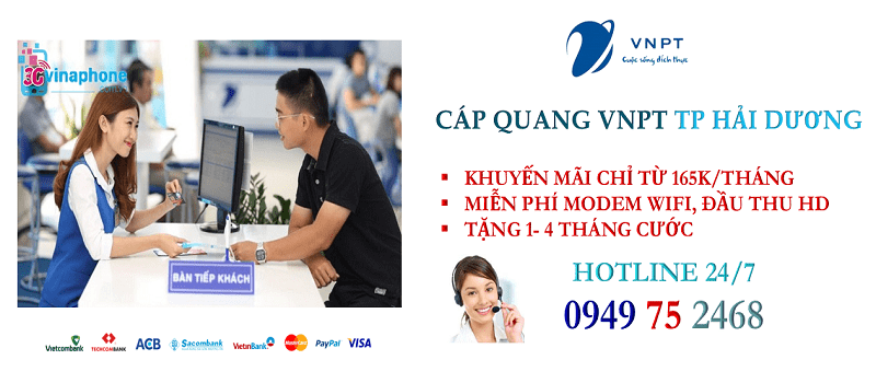 lắp mạng cáp quang VNPT TP Hải Dương