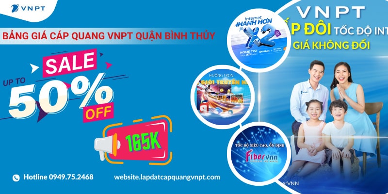 Bảng giá lắp mạng VNPT Quận Bình Thủy