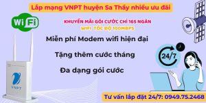 Lắp mạng VNPT huyện Sa Thầy