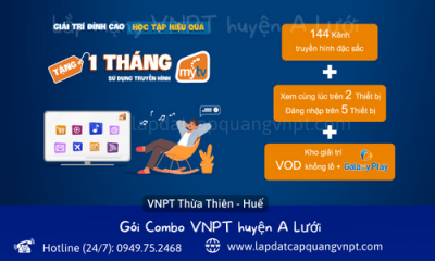 Lắp internet VNPT huyện A Lưới