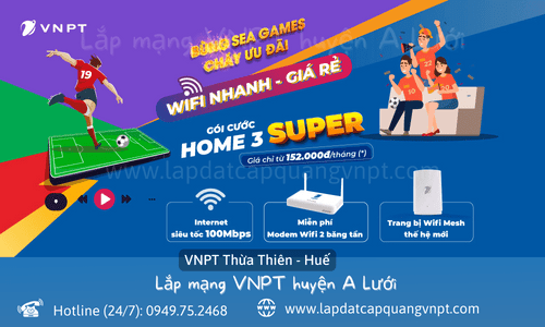 Lắp mạng VNPT A Lưới