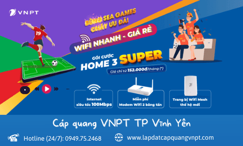 Lắp mạng VNPT Vĩnh Yên