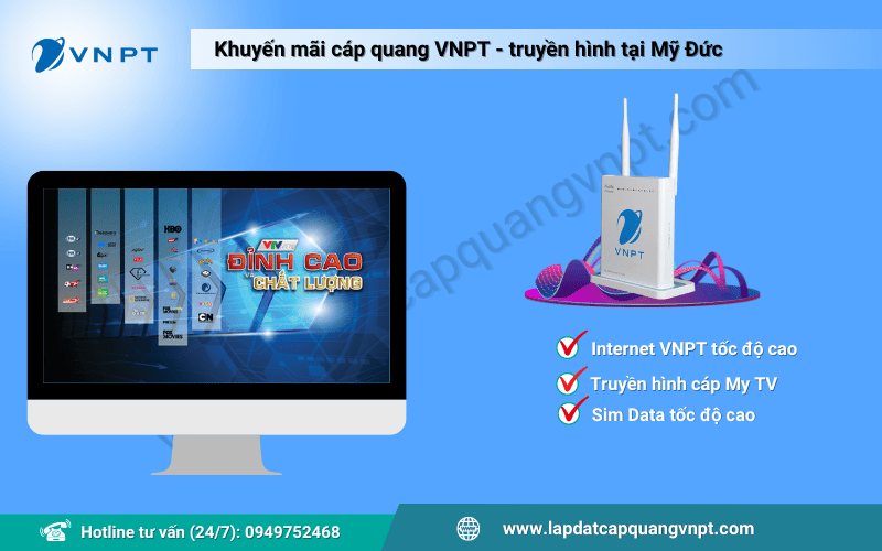 Lắp mạng VNPT huyện Mỹ Đức