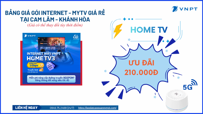 Lắp đặt mạng VNPT Cam Lâm Lắp đặt mạng VNPT Cam Lâm