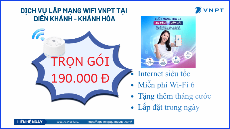 Lắp mạng VNPT Diên Khánh Lắp mạng VNPT Diên Khánh