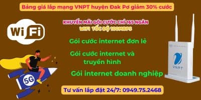 Lắp mạng VNPT huyên Đak Pơ