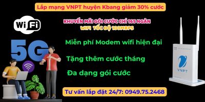 Lắp mang VNPT huyện Kbang