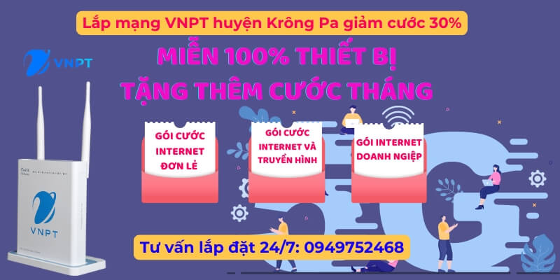 Lắp mạng VNPT huyện Krông Pa