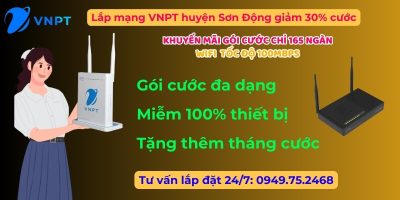 Lắp mạng VNPT huyện Sơn Động