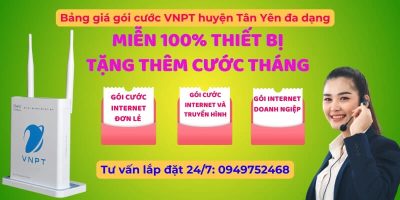 Lắp mạng VNPT Tân Yên