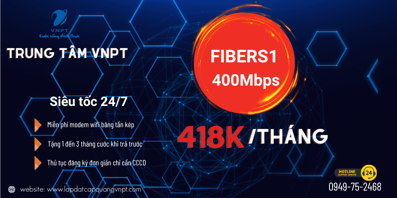 Gói cước VNPT Fibersuper1