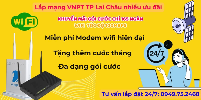 Lắp mạng VNPT TP Lai Châu