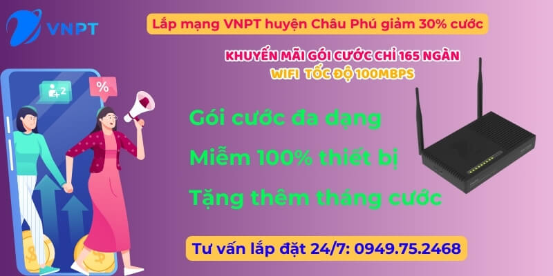 Lắp mạng VNPT huyện Thoại Sơn