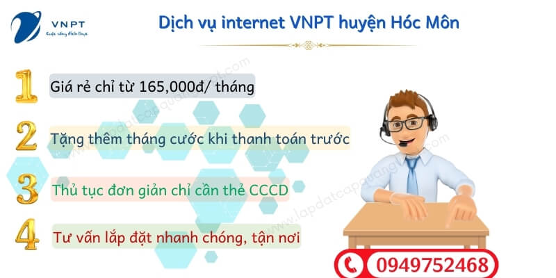 Internet VNPT huyện Hóc Môn