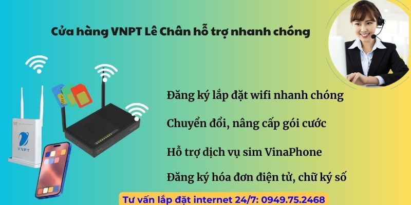 Cửa hàng VNPT quận Lê Chân