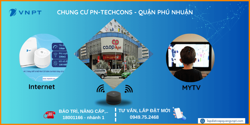 Lắp mạng VNPT chung cư Pn-techcons