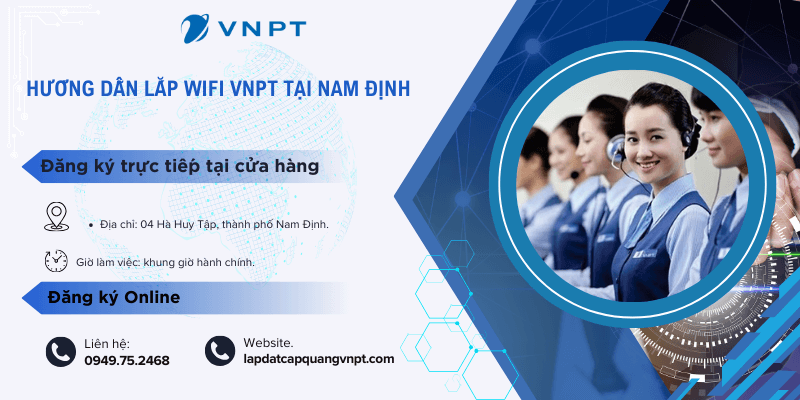 Hướng dẫn lắp WiFi VNPT Nam Định