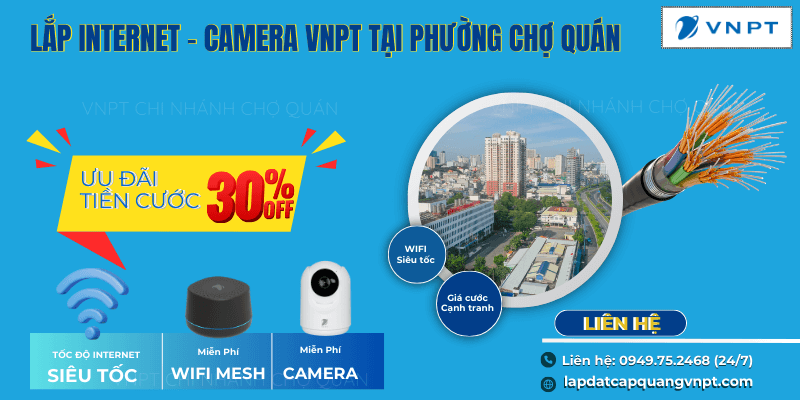 Lắp mạng VNPT tại Chợ Quán