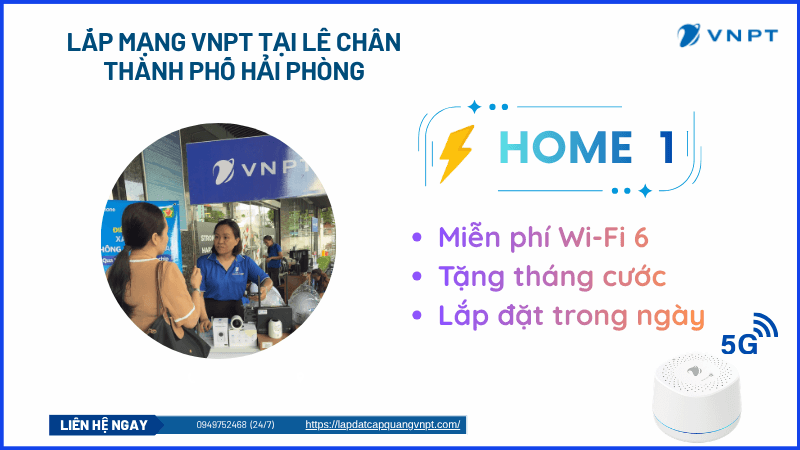 Lắp mạng VNPT tại Lê Chân Lắp mạng VNPT tại Lê Chân