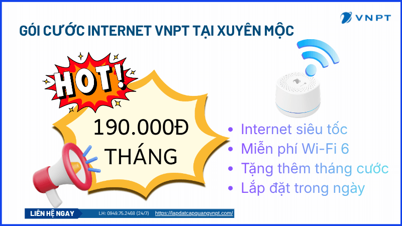 Lắp mạng VNPT tại Xuyên Mộc Lắp mạng VNPT tại Xuyên Mộc