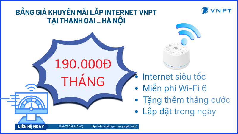 Lắp mạng VNPT tại Thanh Oai Lắp mạng VNPT tại Thanh Oai